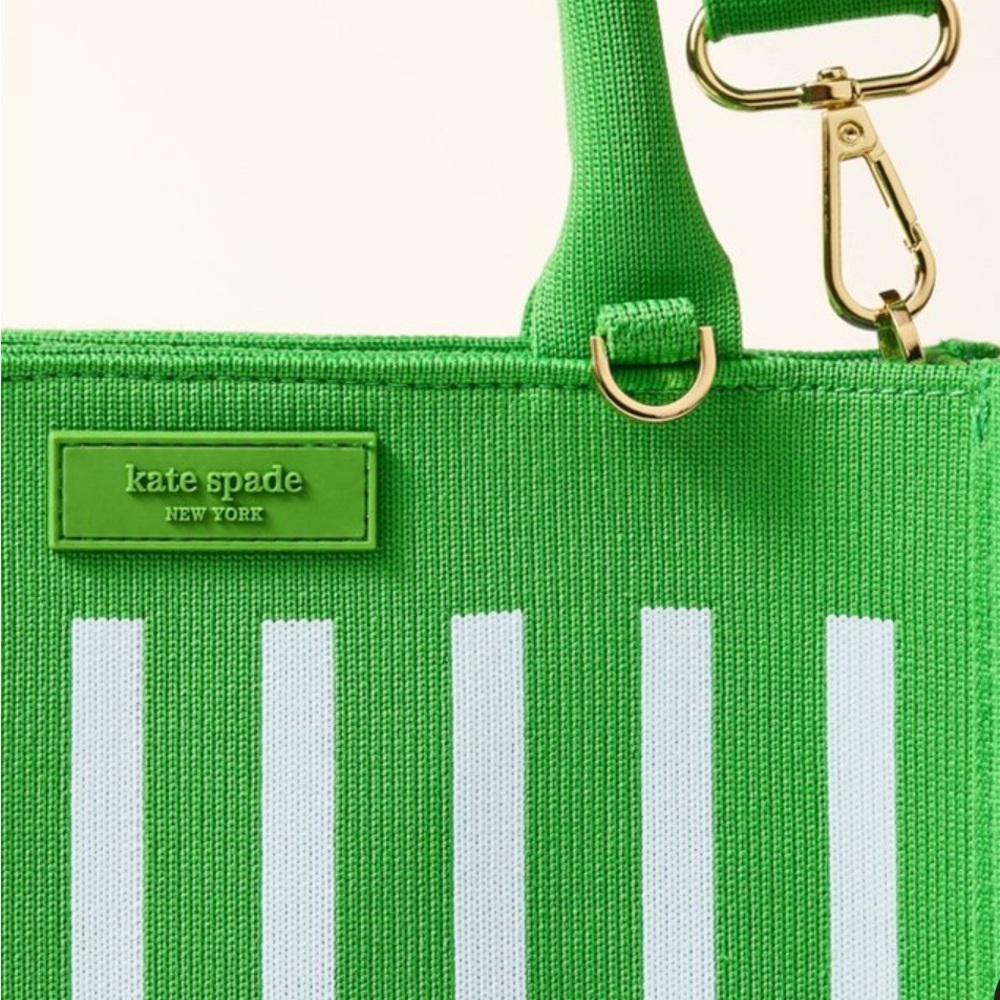 Kate Spade x Target Stripe Knit Crossbody Bag — Green/Blue Woven Shoulder Bag, R - Picture 2 of 4